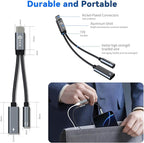 2PCS USB C Splitter for KZ ZS10 PRO, CCZ CA01 USB C to 3.5mm Audio Headphone - Image 9