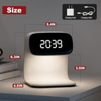 Digital Alarm Clock with Wireless Fast Charging Station 15W Touch Smart Lamp - Image 6