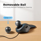 Wired Trackball Mouse for Large Hands, Ergonomic Design Reduces Wrist & Muscle - Image 6