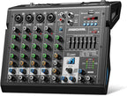 6 Channel Audio Interface Dj Mixer Soundboard Console 99 Dsp Reverb Delay by RiworalAudio