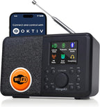 SR10 WiFi Internet Radio, Podcast Player, Portable FM Radio, Color Display by MangoKit
