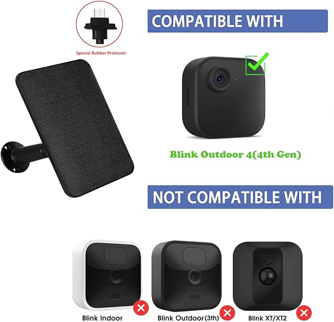 6W Solar Panel Charger for Blink Outdoor 4, Solar Panel - Image 2