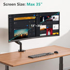 WALI Single Monitor Arm, Gas Spring Monitor Mount - Image 4