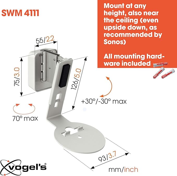 Vogel's SWM 4111 Speaker Wall Bracket - Image 4