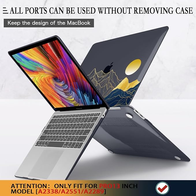 CISSOOK Compatible with MacBook Pro 13 inch Case M2 2025-2020 Release A2338 M2 - Image 5