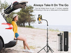 elitehood 80” Tall Phone Stand Tripod, Floor Phone Recording Stand, Heavy Duty - Image 8