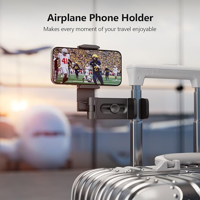 MiiKARE Airplane Travel Essentials Phone Holder, Universal Handsfree Phone Mount - Image 3