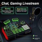 G9 Podcast Equipment Live Streaming Sound Card Audio Mixer Soundboard - Image 4