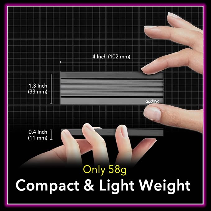 Addlink External Portable SSD 512GB P20 USB 3.2 Gen2 up to 1050MB/s, 3D TLC USB - Image 6