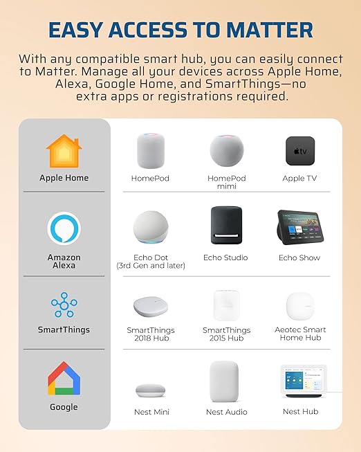 DEWENWILS Matter Smart Plug, Work - Image 2