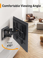 Perlegear UL Listed Full Motion TV Wall Mount - Image 6