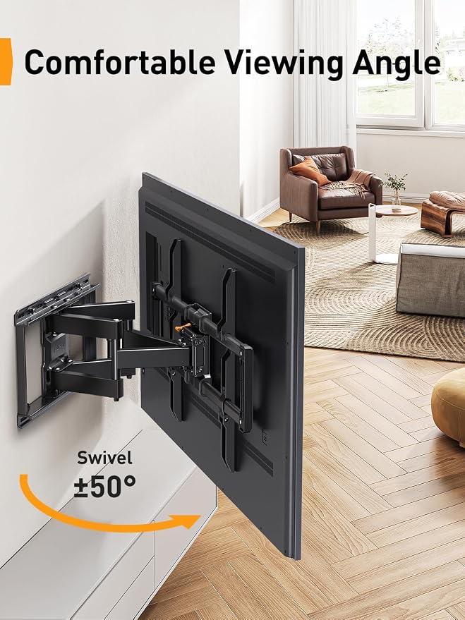 Perlegear UL Listed Full Motion TV Wall Mount - Image 6