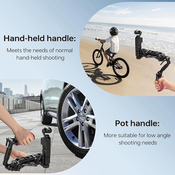 Came-TV Handle Grip Camera Mount, Handheld Camera Stabilizer Mount - Image 2