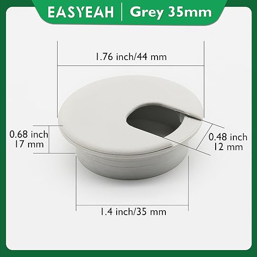 10 Pcs Desk Grommet 1-3/8" / 35 mm, Desk Cord Hole Cover, Cable Grommet ABS - Image 8