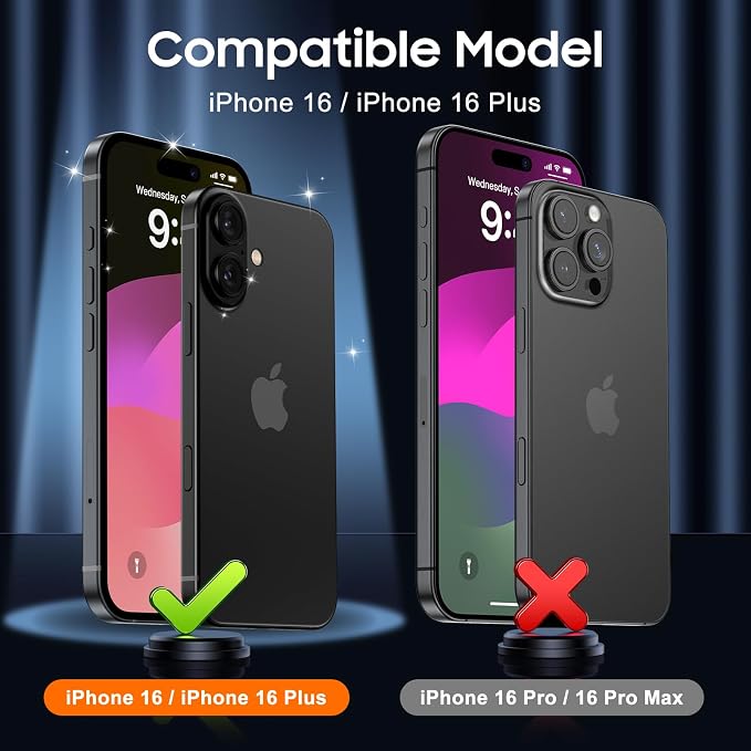 UniqueMe for 3 Pack iPhone 16 / iPhone 16 Plus Camera Lens Protector - Image 7