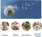 Flying Dandelion Seeds Gaming Mouse Pad 3mm Thick Stitched Edge Waterproof - Image 5