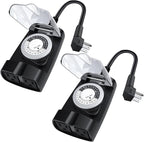 G-ELEK Outdoor Timer Outlet Waterproof, 24 Hour Outdoor Light Timer, Timers by G-ELEKDirect