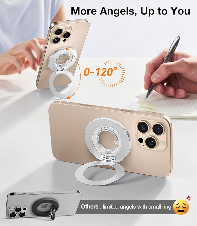 TORRAS 2025 Upgrade Fit for MagSafe Phone Grip Ring Holder Compatible - Image 4