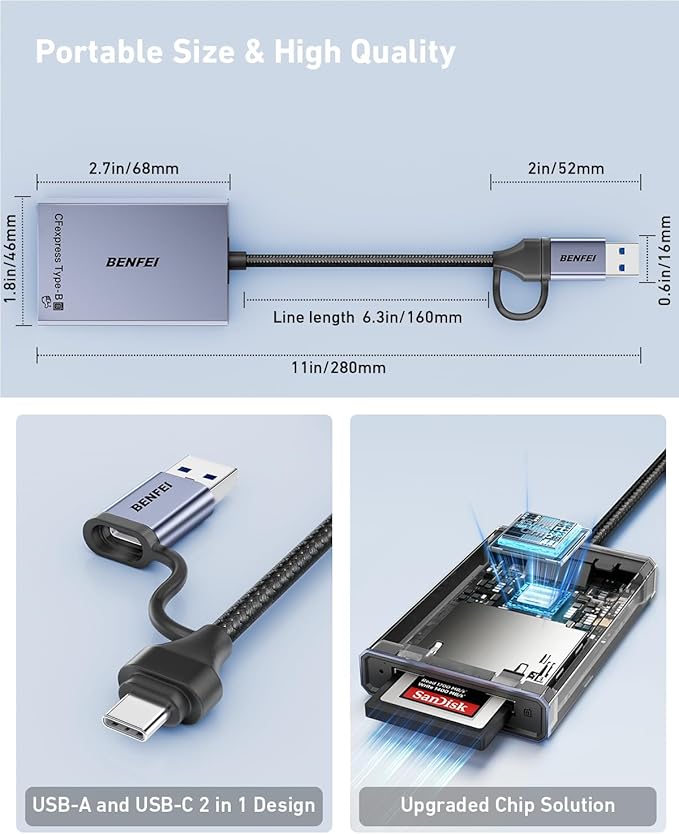 BENFEI CFexpress Type B Card Reader - Image 7