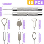 16 Pack SIM Card Ejector Tool Kit, Phone Tray Opener Pin - Image 2