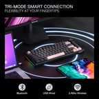 Redragon K720 Wireless CNC Gasket Gaming Keyboard w/Hype Screen & Knob - Image 4