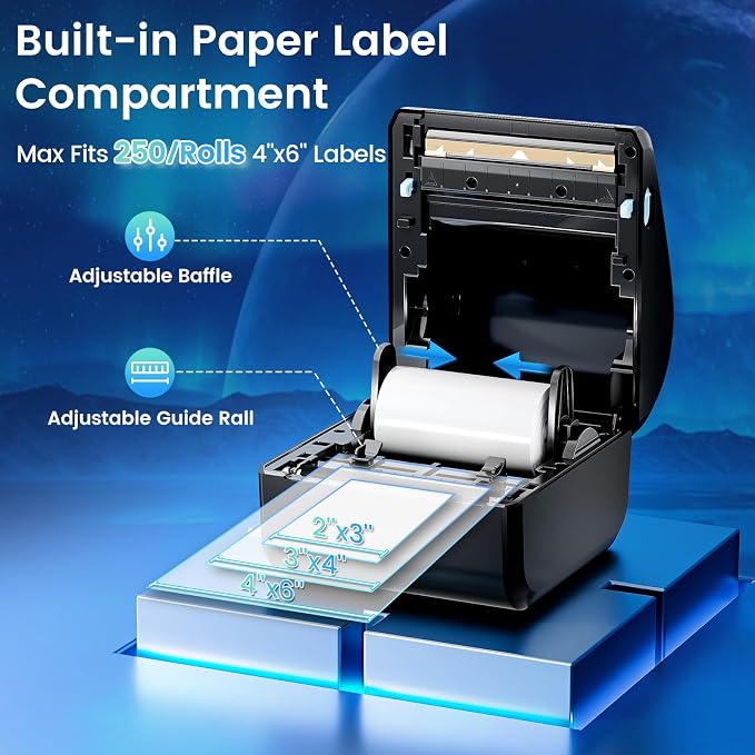 Bluetooth Shipping Label Printer 4x6 - Image 4
