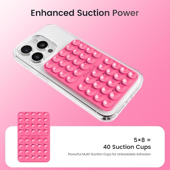 Klearlook Silicone Suction Cup Phone Case Mount Double Sided, Silicon Sticky - Image 3