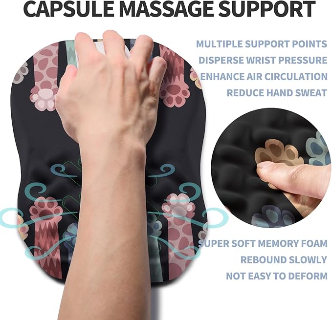 Ergonomic Raised Mouse Pad Wrist Support - Image 3