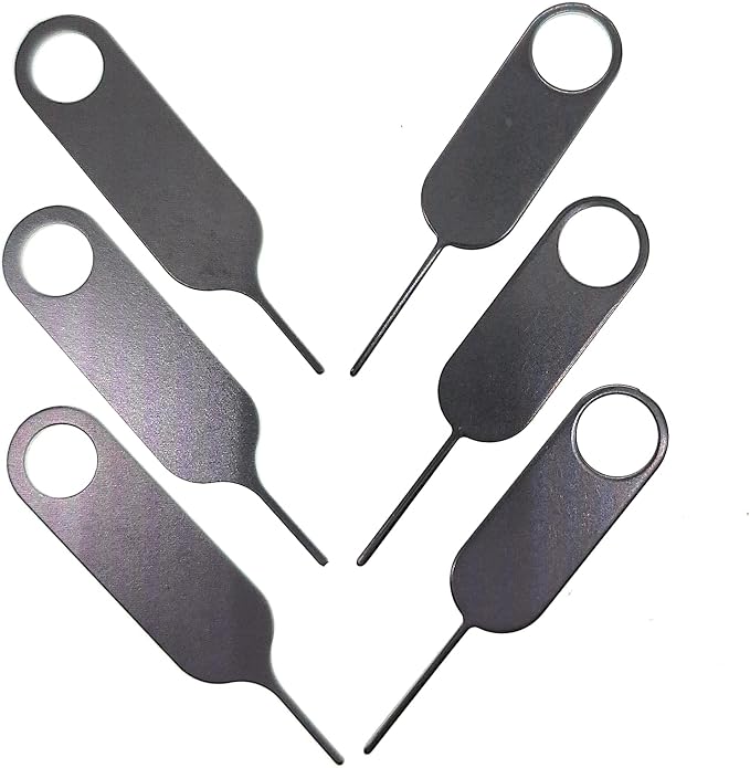 6 Pack PHONSUN Universal Sim Card Tray Removal Tool SD Opening Eject Pin fits - Image 3