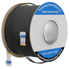 75M/246FT Outdoor Armored LC to LC Fiber Optic Cable, 4 Core OS2 Single Mode by Unknown