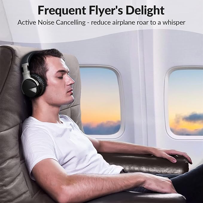 Silensys E7 Active Noise Cancelling Headphones Bluetooth Headphones - Image 3