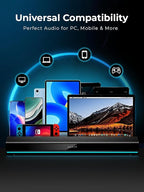 havit Computer Speakers for Desktop PC, HiFi Stereo, Poratble Bluetooth Speaker - Image 4