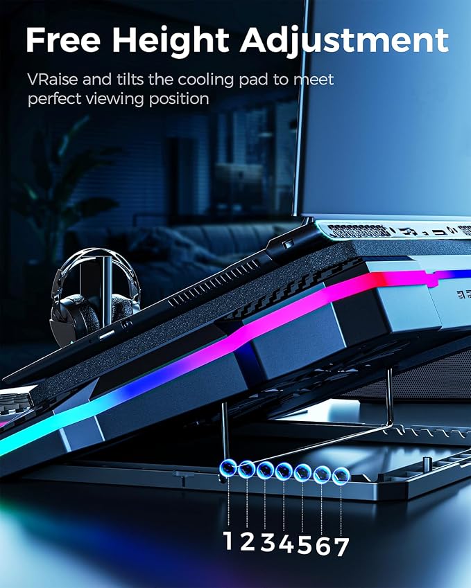 KeiBn Gaming Laptop Cooling Pad, Laptop Cooler - Image 4