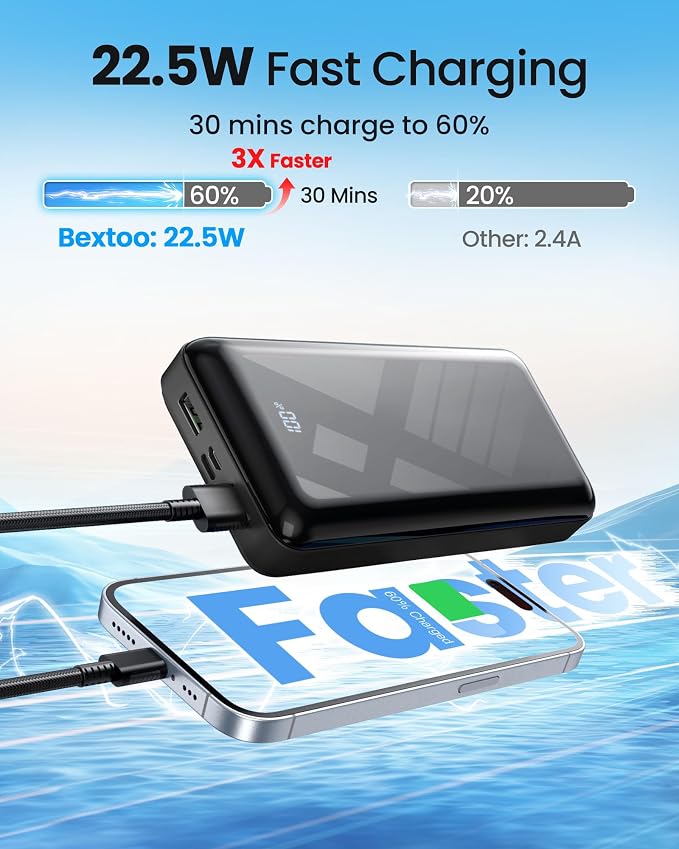 Power Bank 50000mAh 22.5W Fast Charging Portable Charger, USB C Quick Charge - Image 3