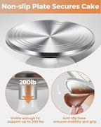 Kootek Aluminium Alloy Revolving Cake Stand 12 Inch Rotating Cake Turntable - Image 5
