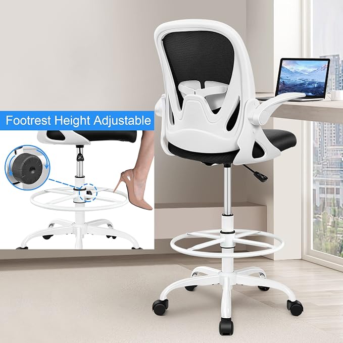 Primy Ergonomic Drafting Chair - Image 4