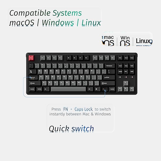 Keychron C3 HE TKL Wired Mechanical Keyboard, Magnetic Switches - Image 3