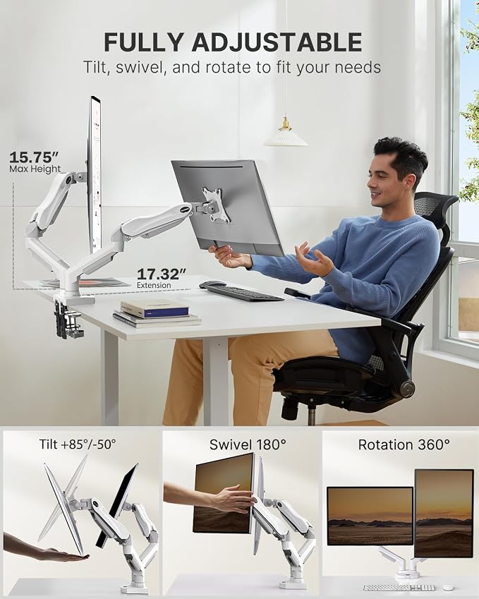 HUANUO Dual Monitor Stand - Image 3