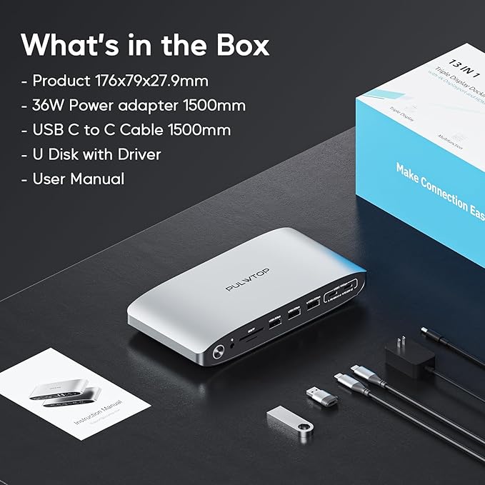 Displaylink Docking Station, Triple Display DisplayLink Dock - Image 7