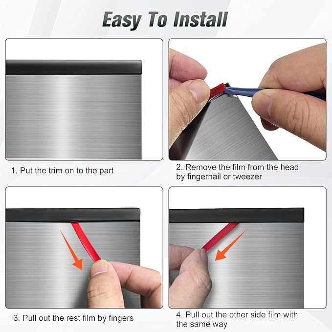 Rubber Edge Trim, Self Adhesive1/16 U Channel Edge Trim, Fit from 0 to 3/32" - Image 6