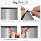Edge Trim, 1/8" Rubber Edge Trim, Flexible Self Adhesive U Channel Edge - Image 6