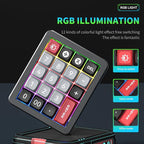 Adventurers K812 Wired Mechanical Numeric Keypad, 19-Key Hot-Swappable RGB - Image 2