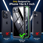 SPIDERCASE for iPhone 16e Case Waterproof, Built-in Screen & Camera Lens - Image 2