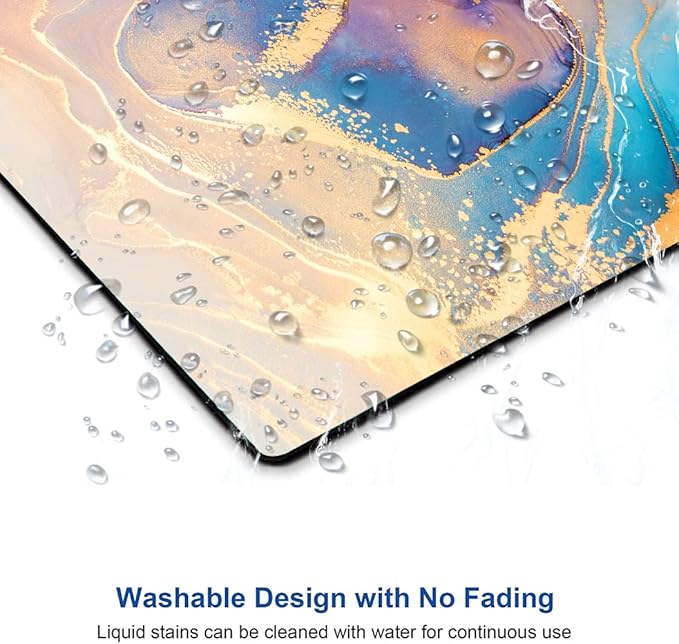 Mouse Pad, Abstract Marble Design Mouse Pad, Washable Square Cloth Mousepad - Image 4