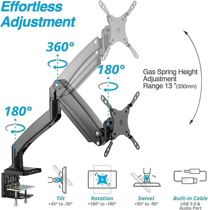 AVLT Single 17"-49" Super Ultrawide Monitor Arm - Image 3