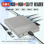 YOTUO Docking Station External Hard Drive Storage, USB-C Hub + HDD 7-in-1 - Image 2