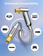 VANAUX 90-Degree Optical Audio Cable 3FT, Premium Fiber Optic Toslink CableIdeal - Image 6