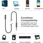 Devinal 3.5mm TRRS Headphone Extension Cable, 1/8" inch Female 4-Pole to Male - Image 4