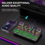 Facmogu K600 Gaming Audio Mixer, Streaming Audio Mixer - Image 6