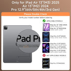 Transparent Case with Keyboard for iPad Air 13 Inch, iPad Pro 12.9 Inch - Image 2
